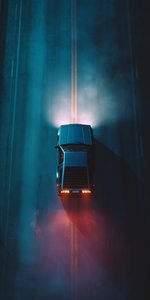 Futuristic Car Nighttime Urban Scene