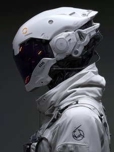 Futuristic Sci-Fi Character Design Cyberpunk Armor